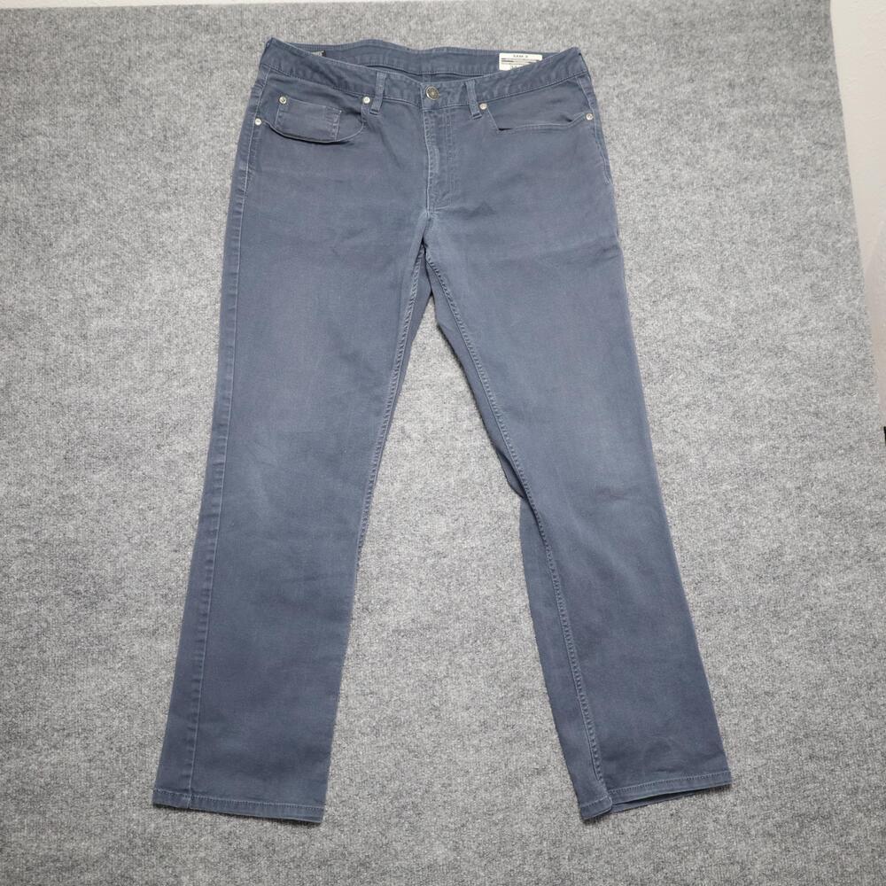 Buffalo David Bitton Sam-X Jeans Mens 34x30 Blue Slim Straight Stretch Denim